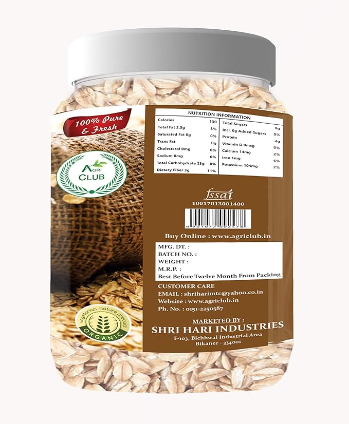 Agri Club Healthy Instant Oats - 400 gms