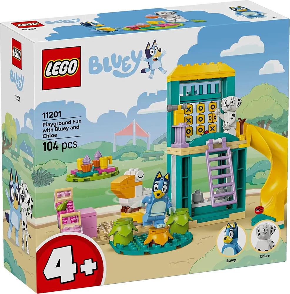 Lego Bluey Playground Fun with Bluey and Chloe Preschool Toy 11201 Building Kit for 4+ Age Boys and Girls