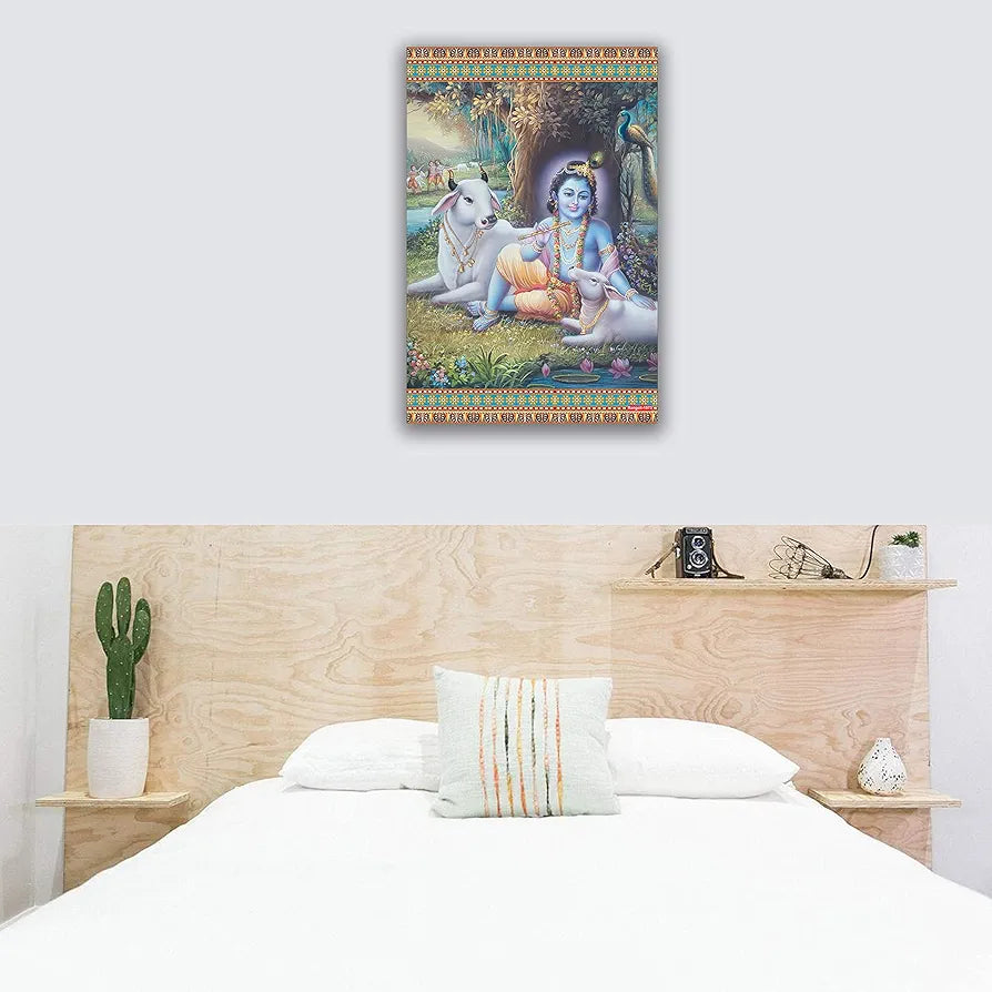 Rangoli MDF Wall Stick Decorative Panel 12x18 Wall Art P-1 Design-25