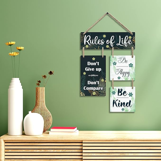 Sehaz Artworks Home Decoration Items stylish Wooden Wall Hangings for Home - 4-0022