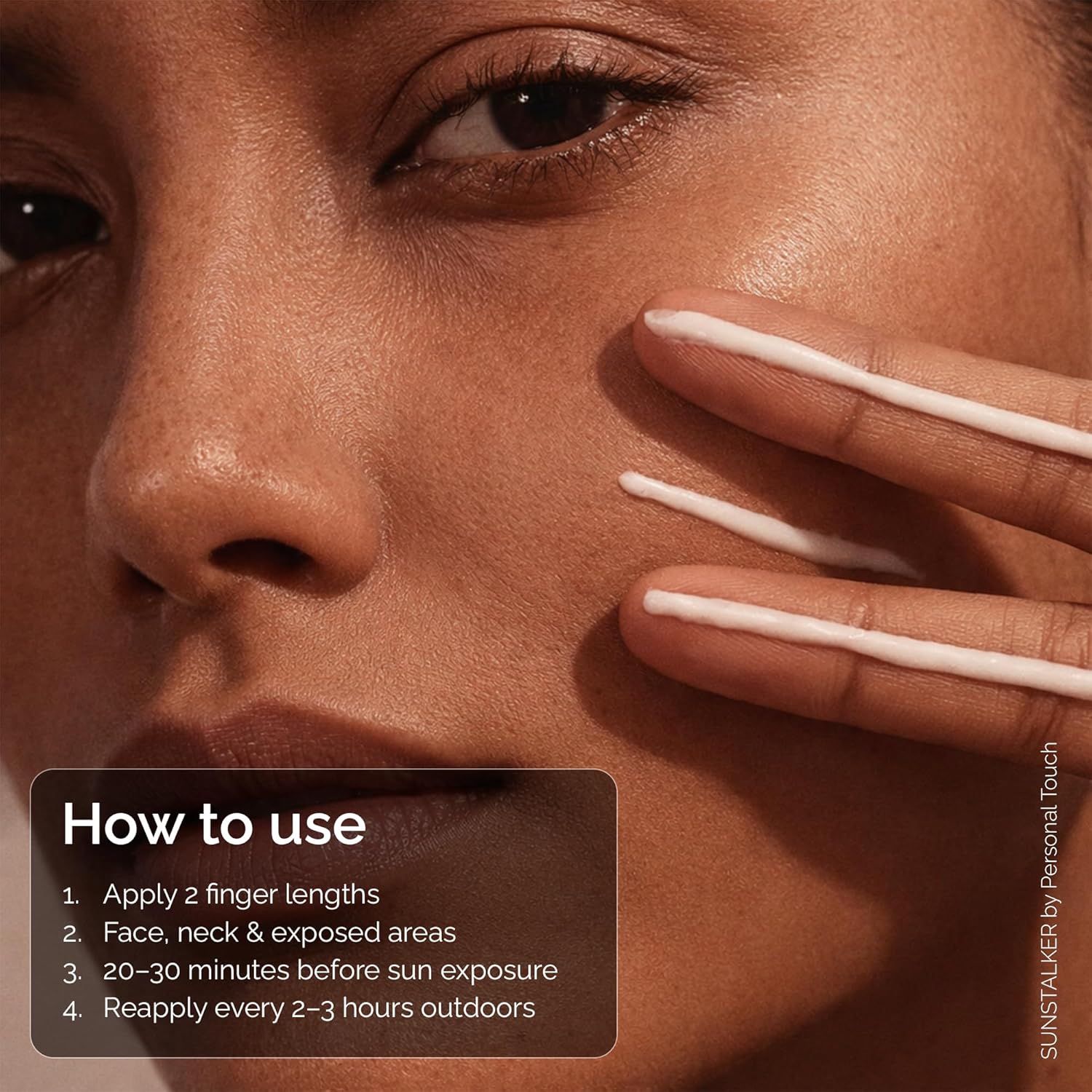 Personal Touch Sunscreen SPF50 PA++++ for Face | Sunstalker Korea 3 in 1 Formula | with Niacinamide | Tanning & Aging Defense | Lightweight No White Cast | Oil-Free, Acne Safe | 30 ml