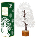 Crocon Clear Quartz Gemstone Money Tree Feng Shui Bonsai Silver Wire