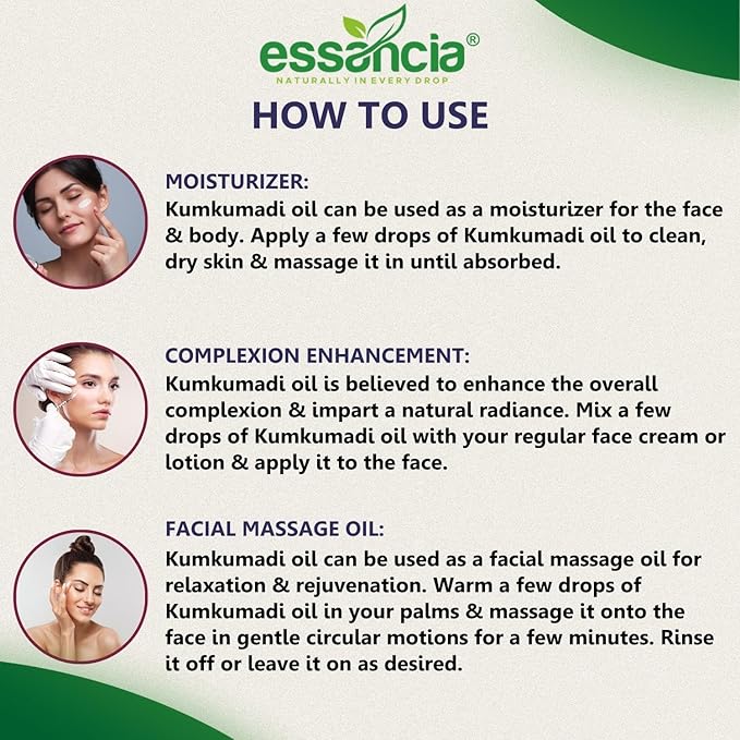 Essancia Naturally in Every Drop Luxurious Kumkumadi Oil - 30 ml