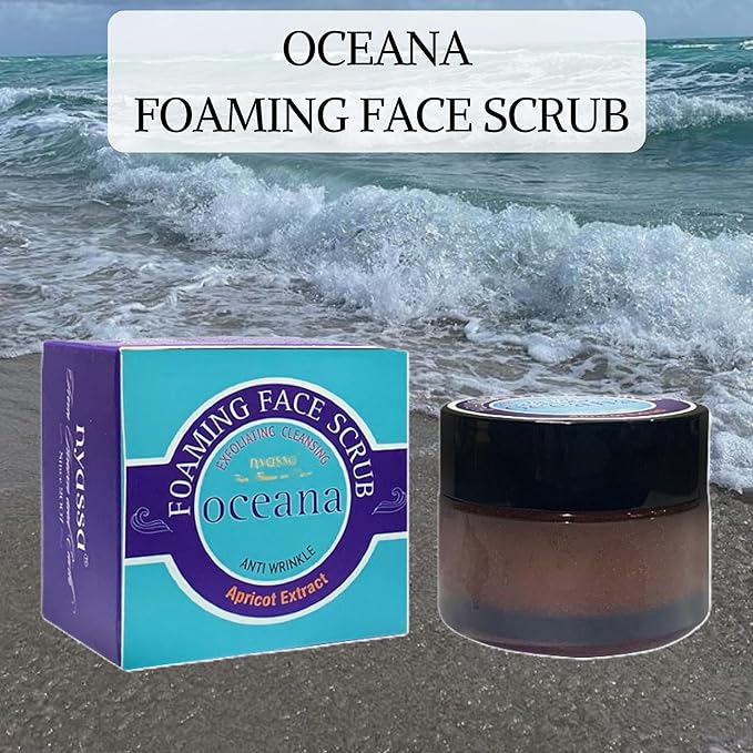 Nyassa Foaming Scrub - Exfoliating Cleansing Face and Body Scrub With Apricot Extract and Beads - 35 Gms