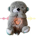 Kidology Baby Plush Toy with Music Lights & Breathing Motion Grey Colour - 30 cm