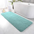 Luxe Home International Microfibre Luxe Home Runner Super Soft Anti Skid Newman Rug For Bedroom Colour Aqua