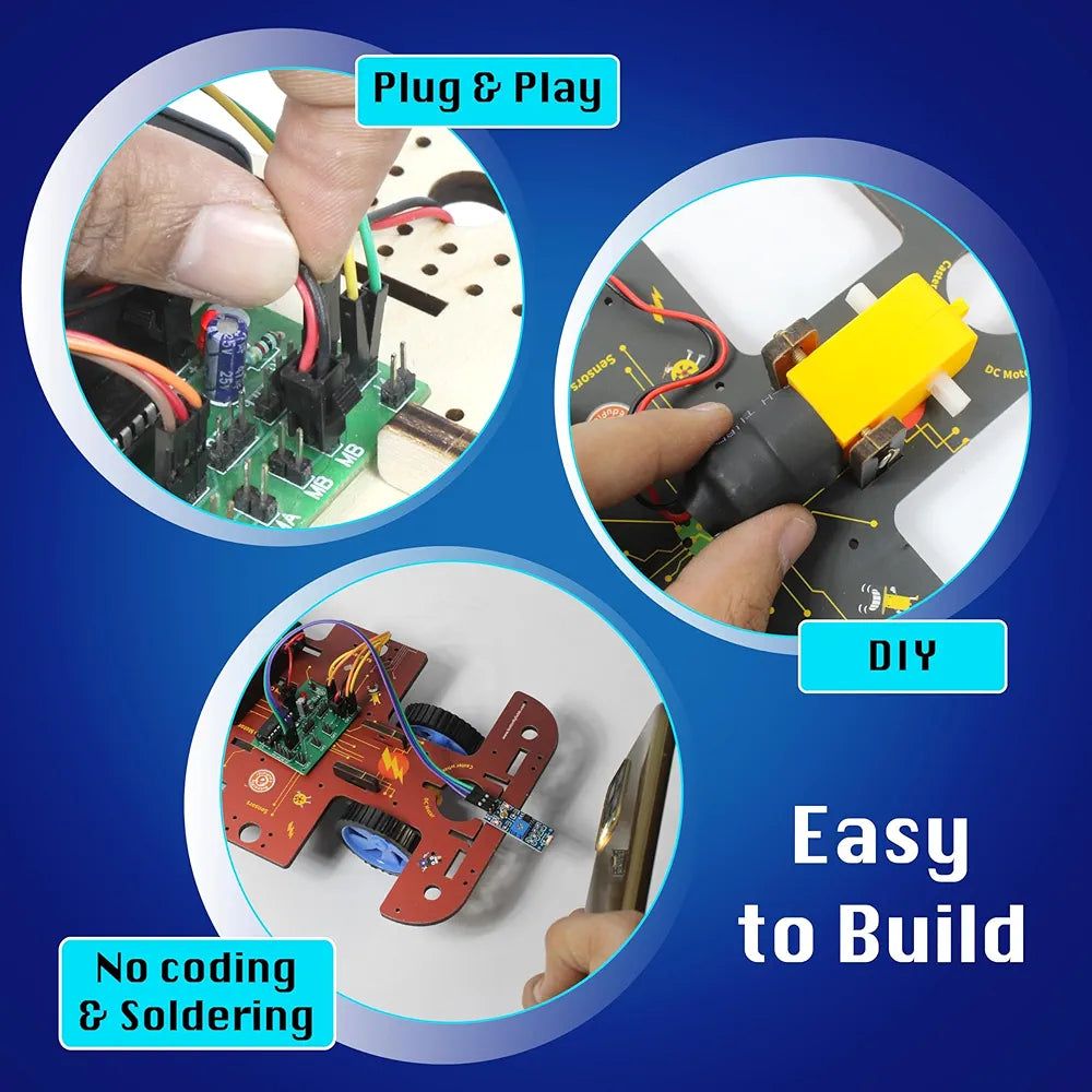 Butterfly Edufields 10-in-1 STEM Robotics Kit for Kids Ages 8-14 Robot Kit, Electronics, Science & Engineering Projects DIY