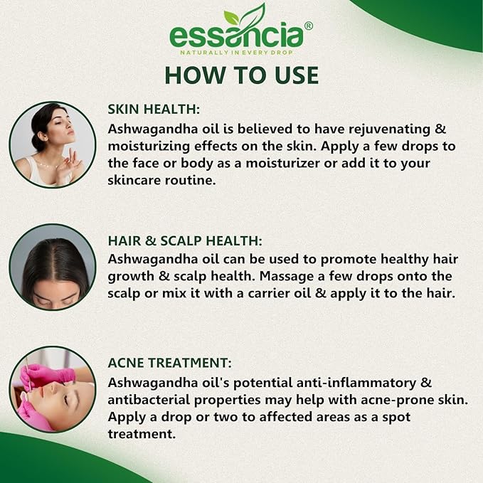 Essancia Rejuvenating Ashwagandha Oil - 30 ml