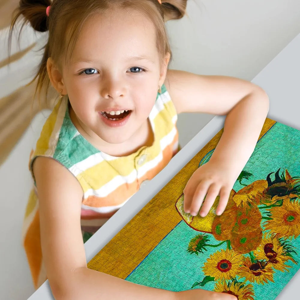 Hello Friend Beautiful Flowers Jigsaw Puzzle for Adults and Kids 1000 Piece Puzzle Floral Brain Game