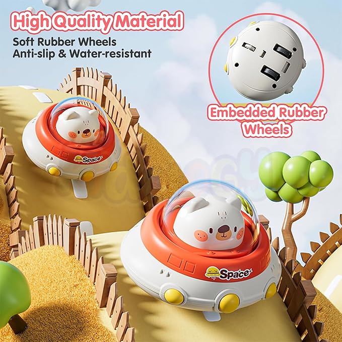 Kidology Space Car Press to Go Car for Toddlers Multicolor