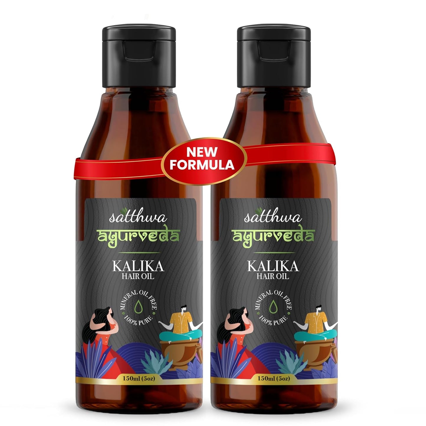 Satthwa Kalika Hair Oil - 150 ml (Pack of 2)