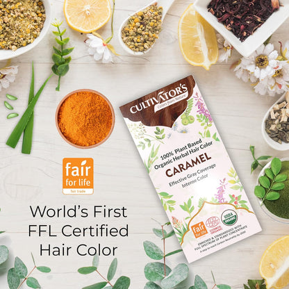 Cultivator's Caramel Organic Herbal Hair Colour - 100 gms