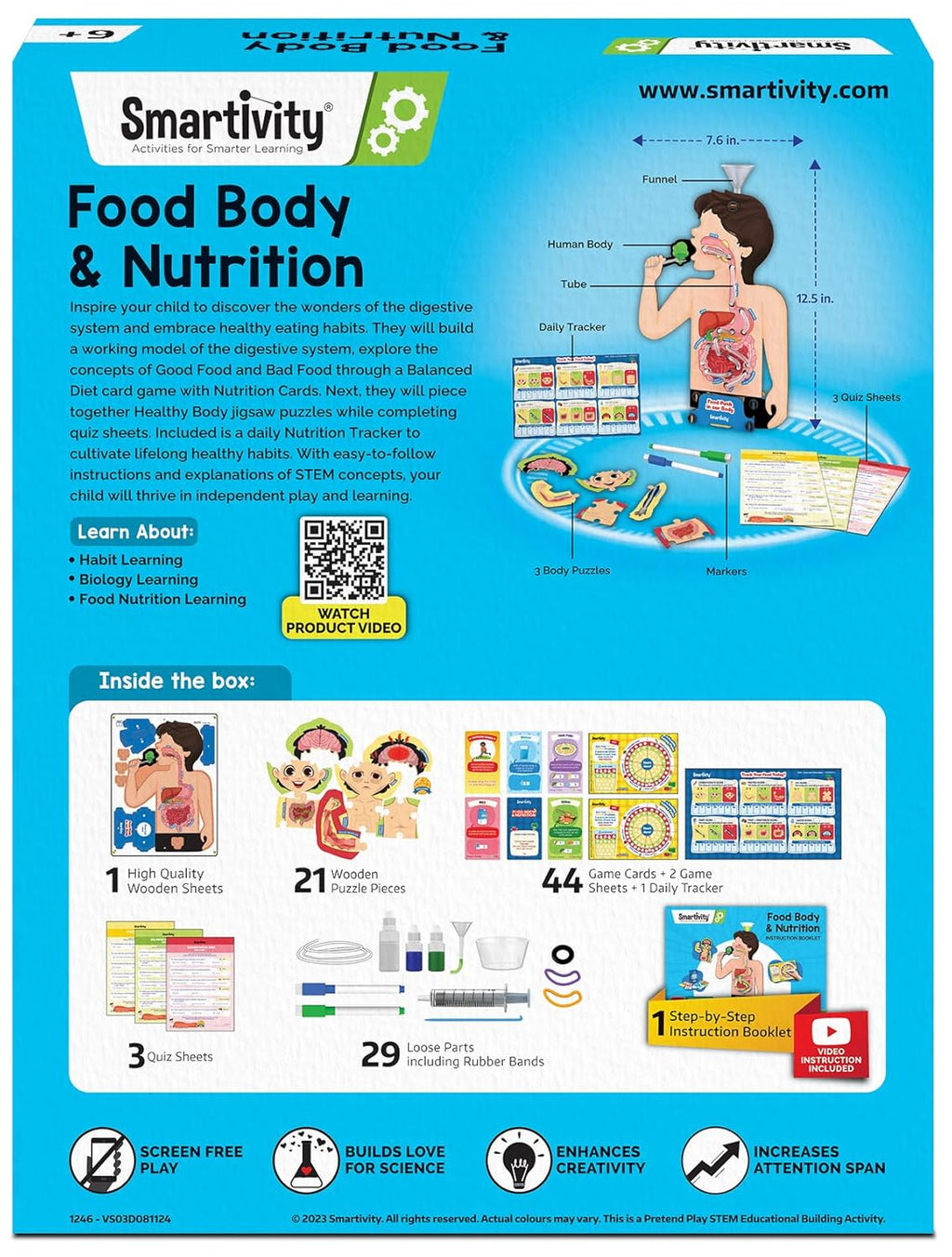 Smartivity My Body My Nutrition Toy for Kids Healthy Eating Game Educational Science Toy