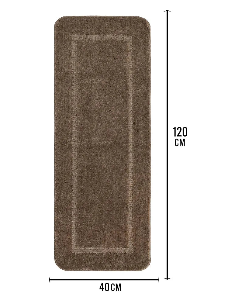 Saral Home Good Morning Mat Soft Anti-Skid Colour Beige