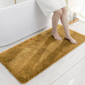 Luxe Home International Microfibre Rectangular Bath Mat Super Soft Anti Skid Newman Mats For Bathroom Colour Gold