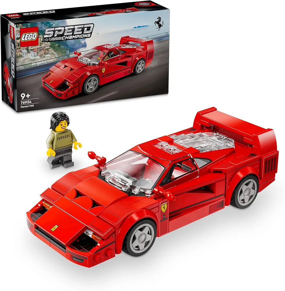 Lego Speed Champions Ferrari F40 Supercar Vehicle Toy 76934 Building Blocks Toys for 9+ Gift for Boys and Girls
