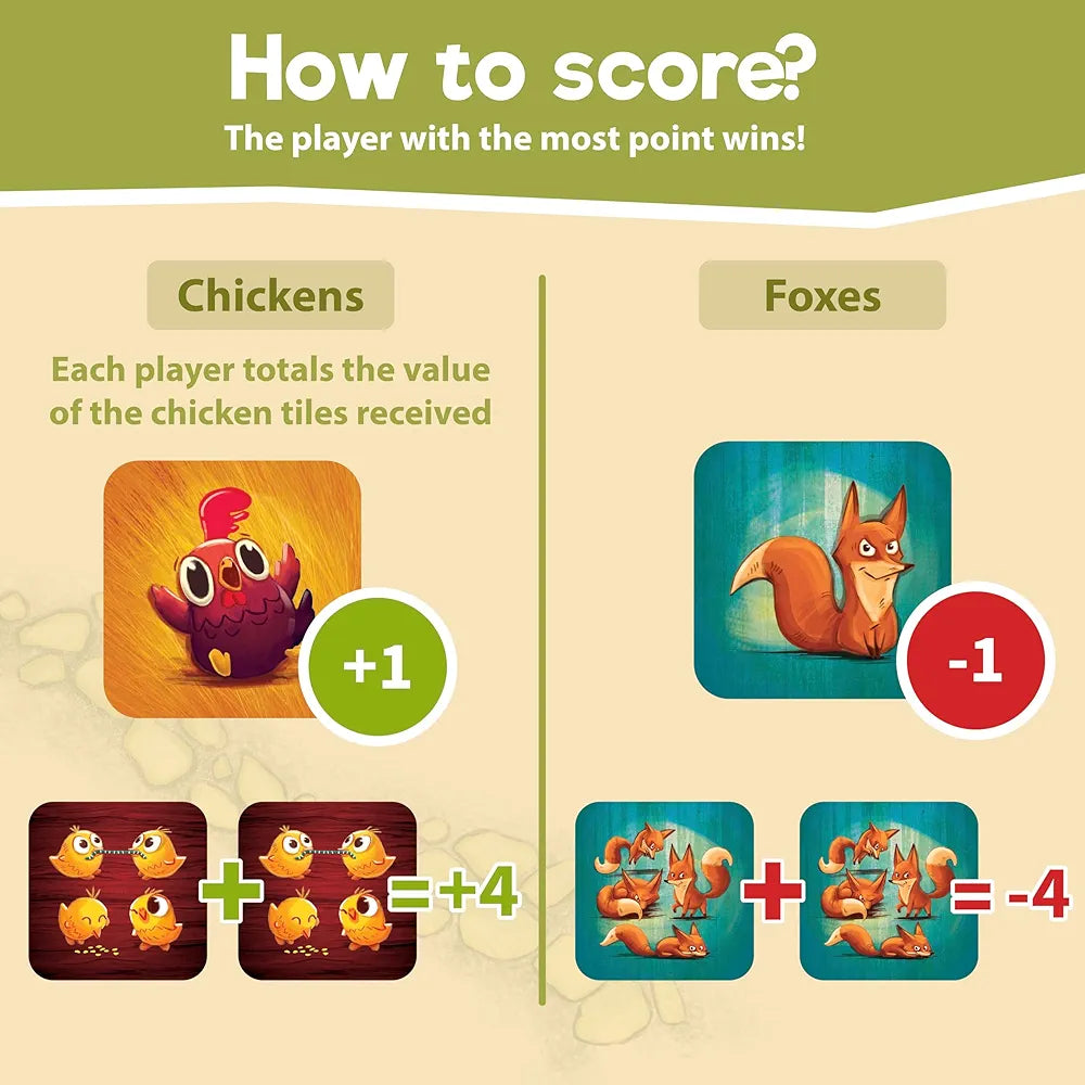 Binca Board Game - Count Your Chickens, Strategy Board Game for Boys & Girls, Fun for Family & Friends Game Night, Card Game for Kids, Teens & Adults, Travel Gifts for Ages 7,8,9,10 & Up, 2-4 Players