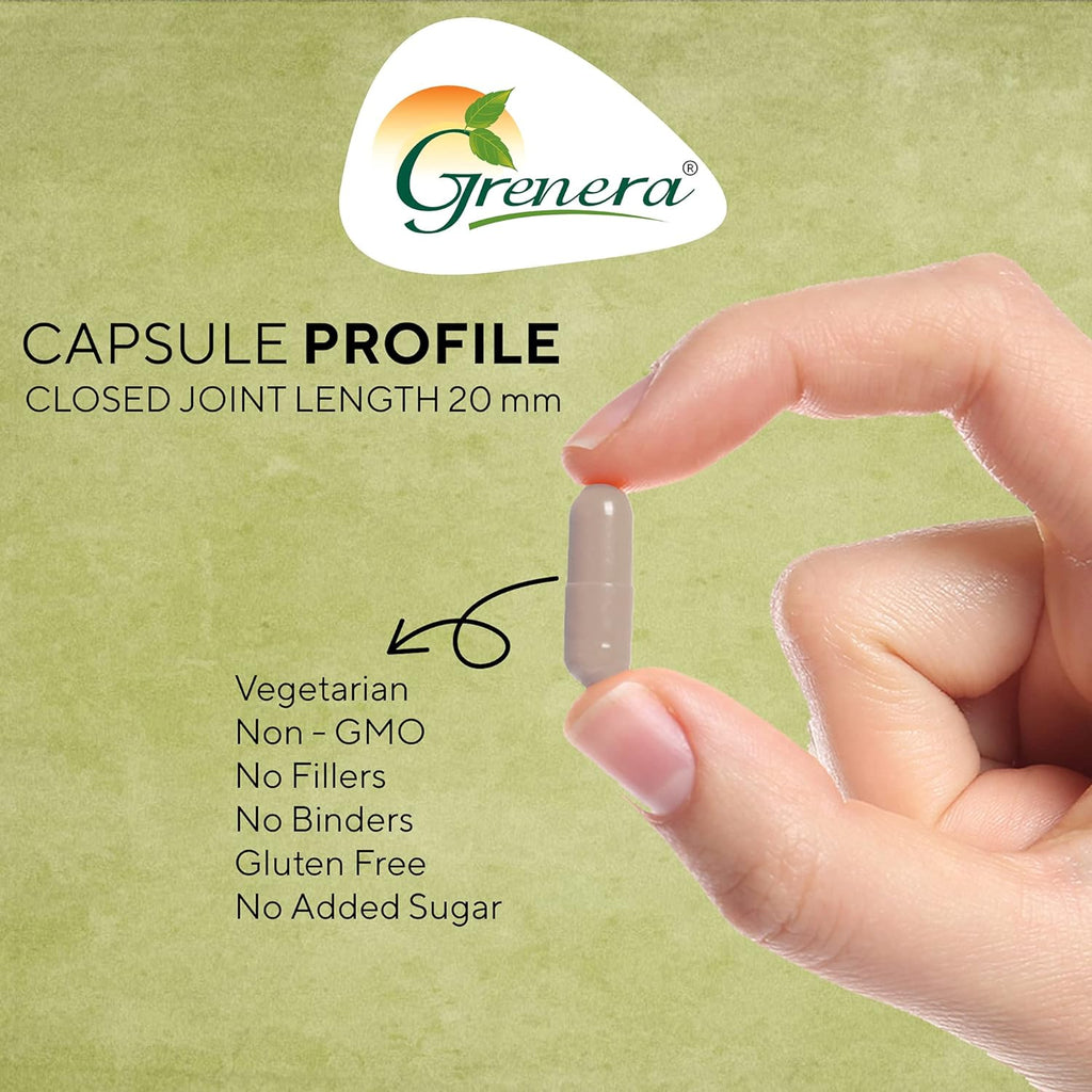 Grenera Organic Moringa Leaf Powder Capsules - 120 gms