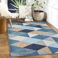 Ishro Home 3d Printed Bedside Runner Carpet Anti Skid For Home kitchen Colour Crystals