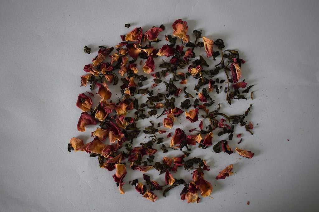 Brewed Leaf Natural and Fresh Rose Green Tea - 100 gms