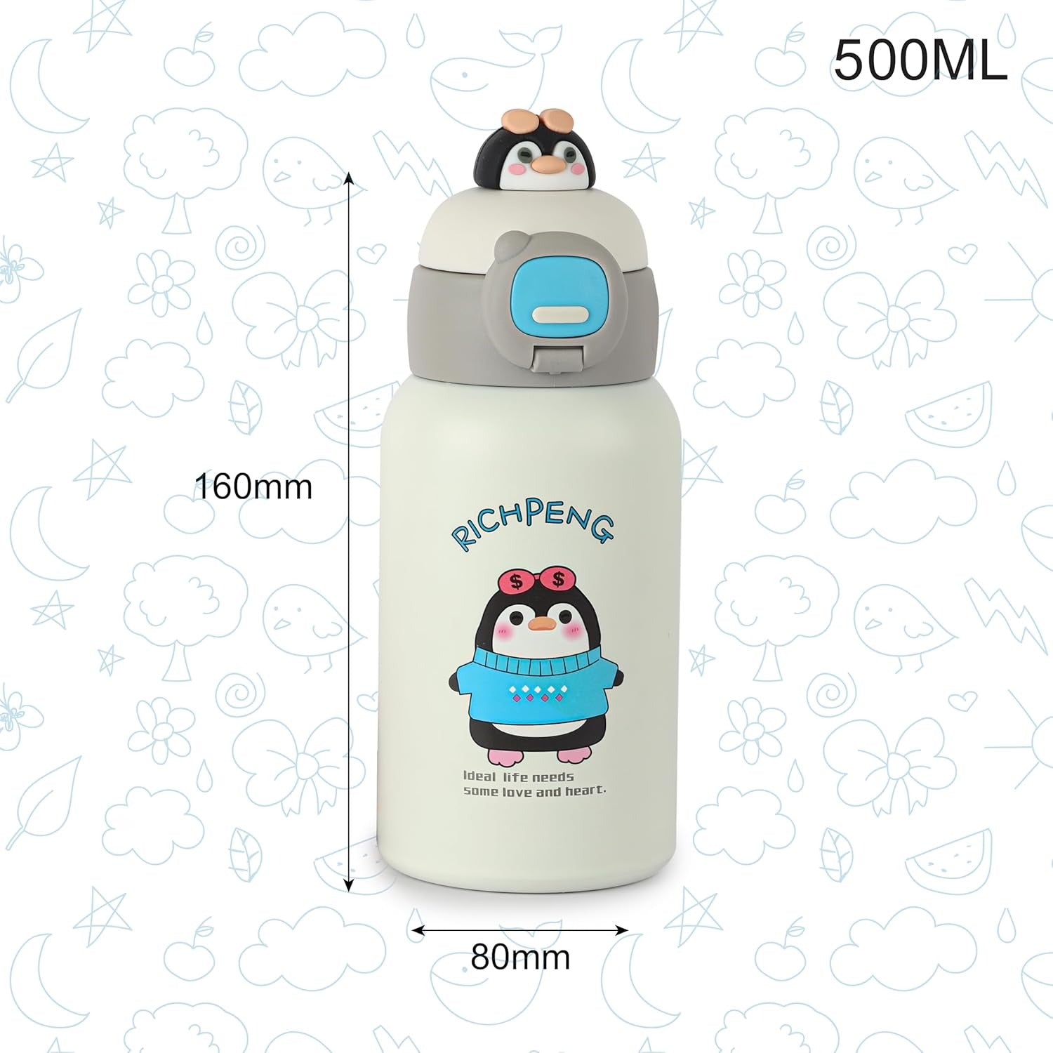 Cello Kidzbee Babylop Insulated Stainless Steel Flask 500 mL