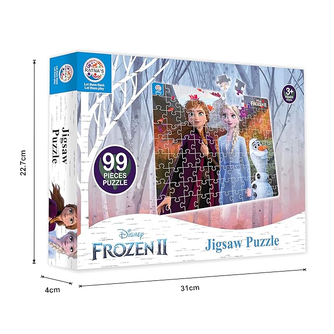 Ratna's 99 Pieces Disney & Marvel Series Jigsaw Puzzle for Kids | Puzzle | Frozen II