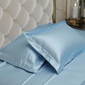 Stoa Paris Pillow Covers, Set of 2 Pieces Satin Pillow Covers Colour Dreamy Blue