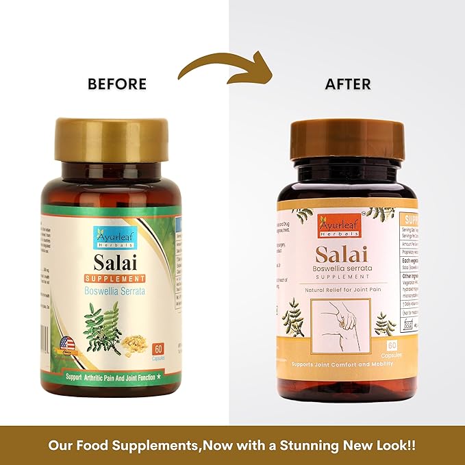 Ayurleaf Herbals Salai Capsules - 60 Caps