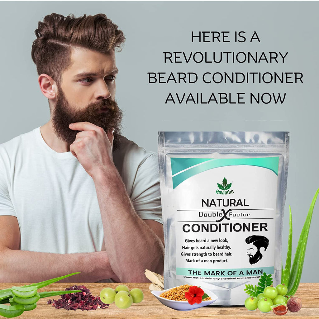 Havintha Natural Beard Conditioner Softner for Men - 227gm