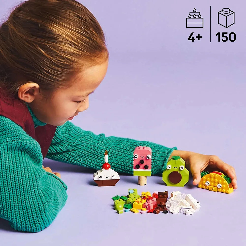 Lego Classic Creative Food Friends Imaginative Pretend-Play Toy 11039 Building Blocks Toys for 4+ Gift for Boys and Girls