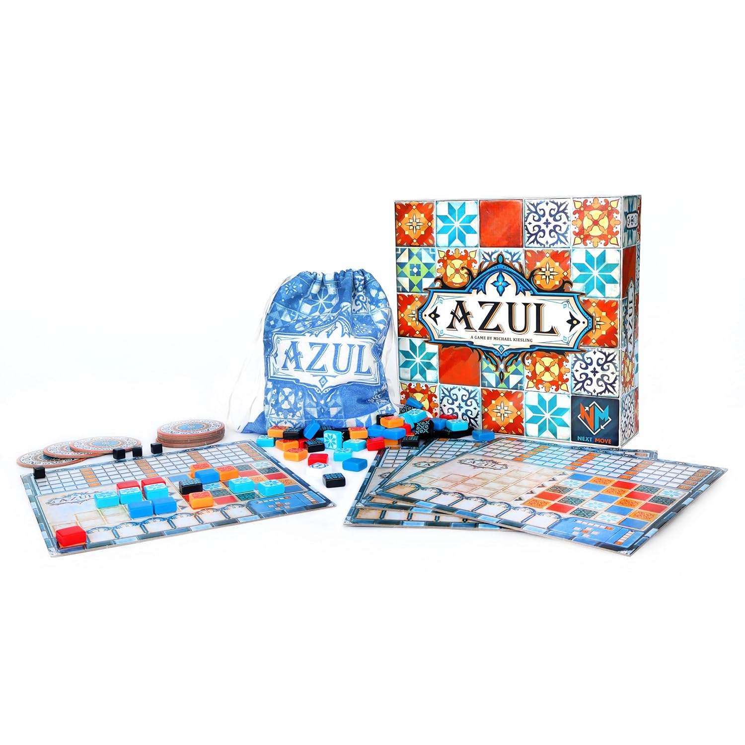 Azul-Board Game Strategy Board Mosaic Tile Placement Family Board