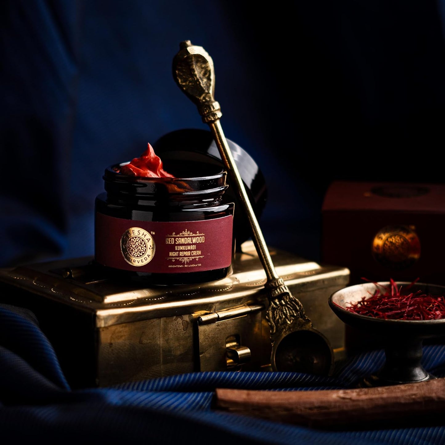 Shesha Naturals Red Sandalwood Kumkumadi & Night Repair Cream - 50 gms