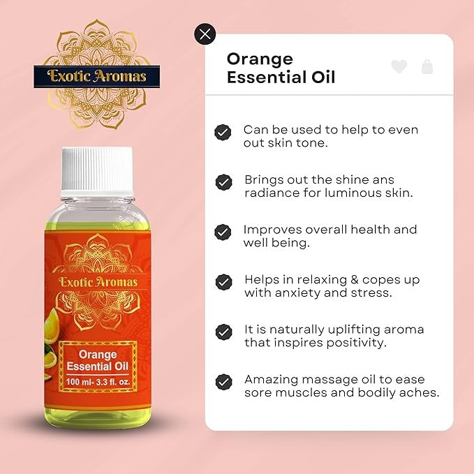 Exotic Aromas Essential Oil Orange - 100 ml