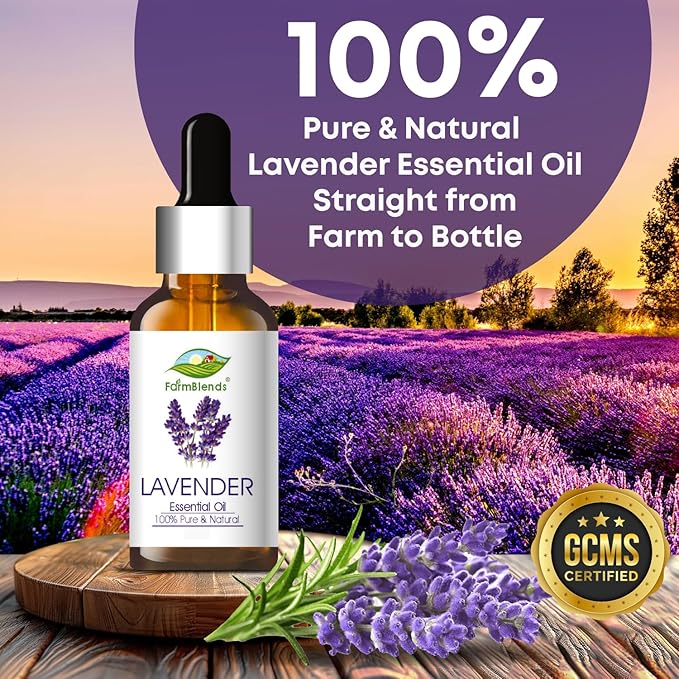 FarmBlends Bulgarian Lavender Essential Oil Undiluted Pure - 30 ml