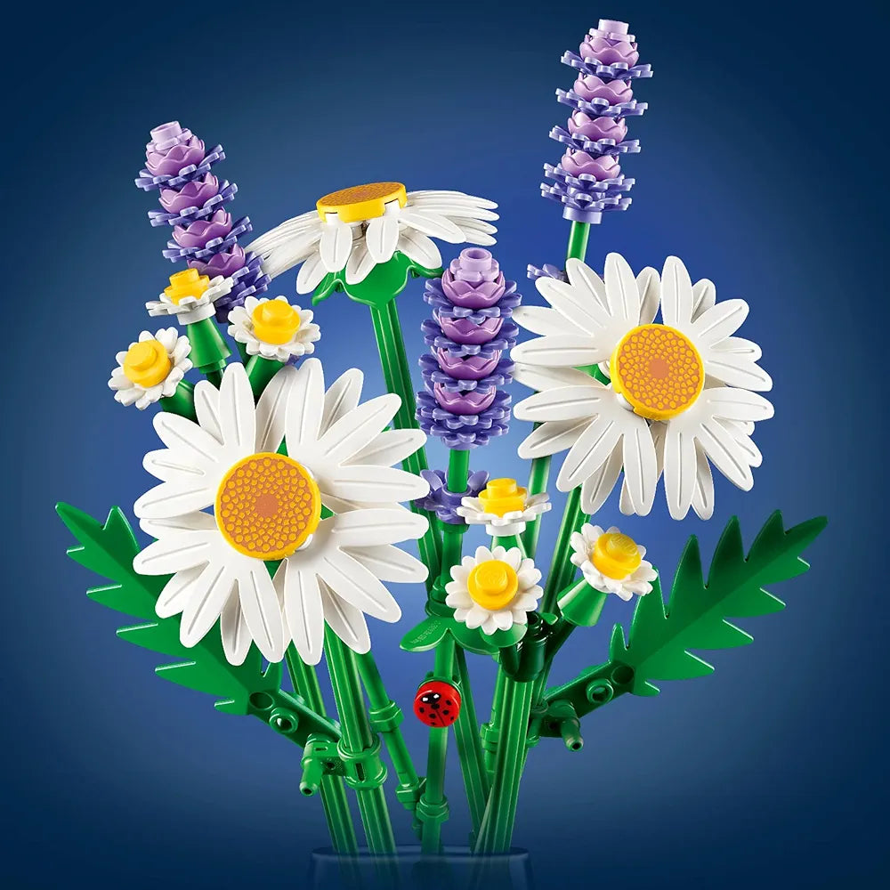 Lego Botanicals Daisies Flower Decor Building Set for Kids - Gift for Girls and Boys 11508