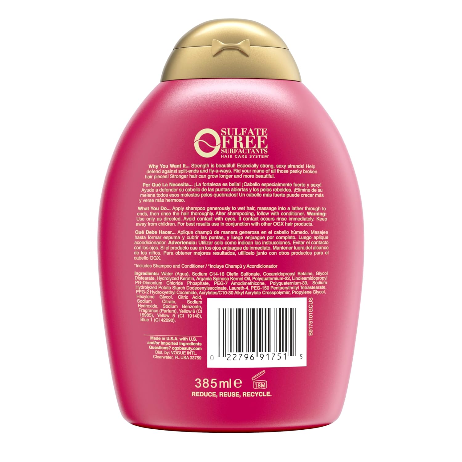 Ogx Organix Anti-Breakage Keratin Oil Shampoo - 385 ml