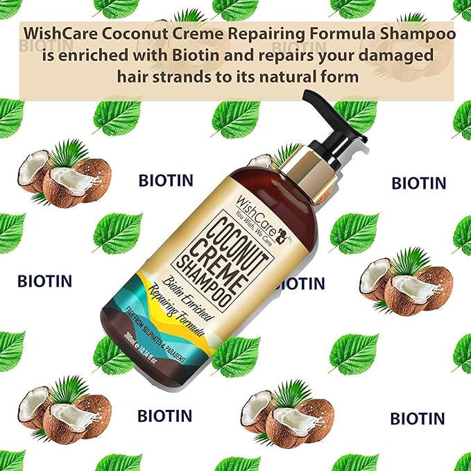 WishCare Coconut Creme Shampoo - 300 ml