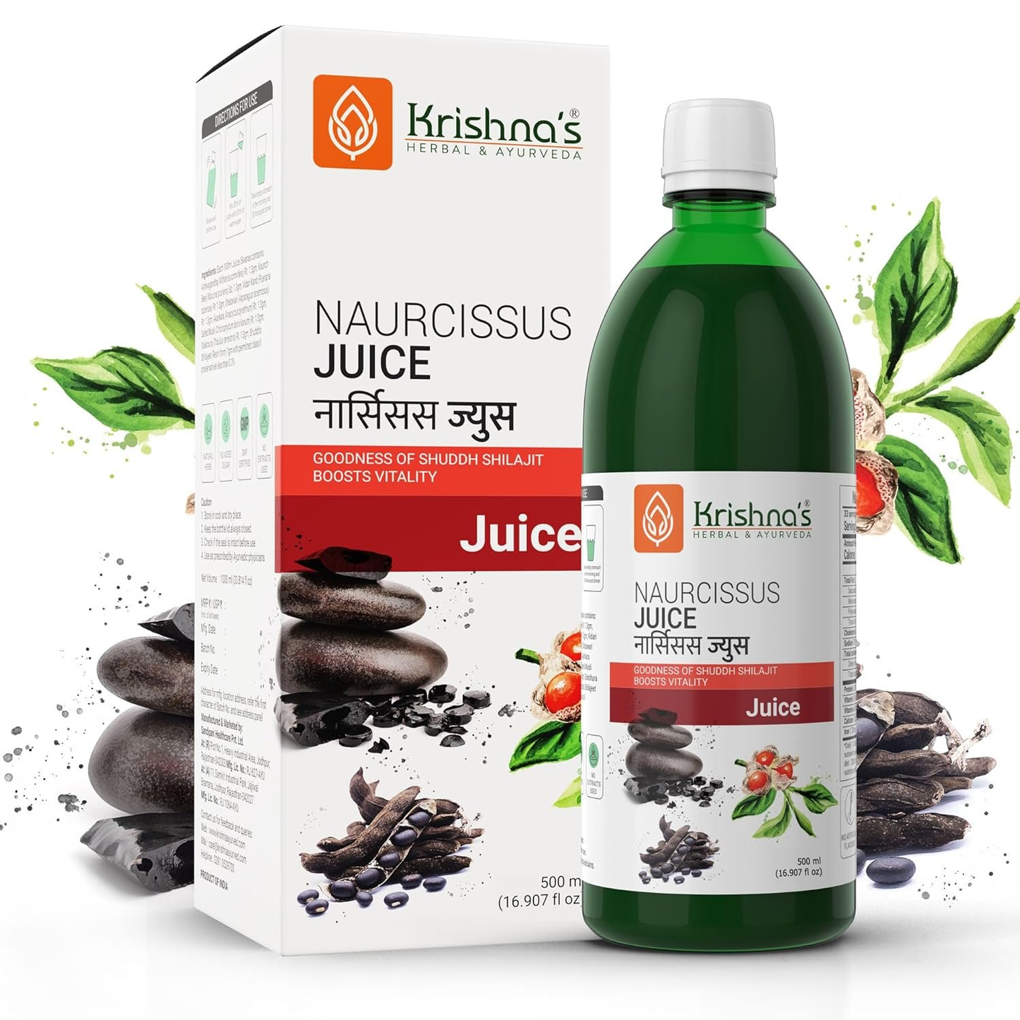 Krishna's Herbal & Ayurveda Naurcissus Tonic