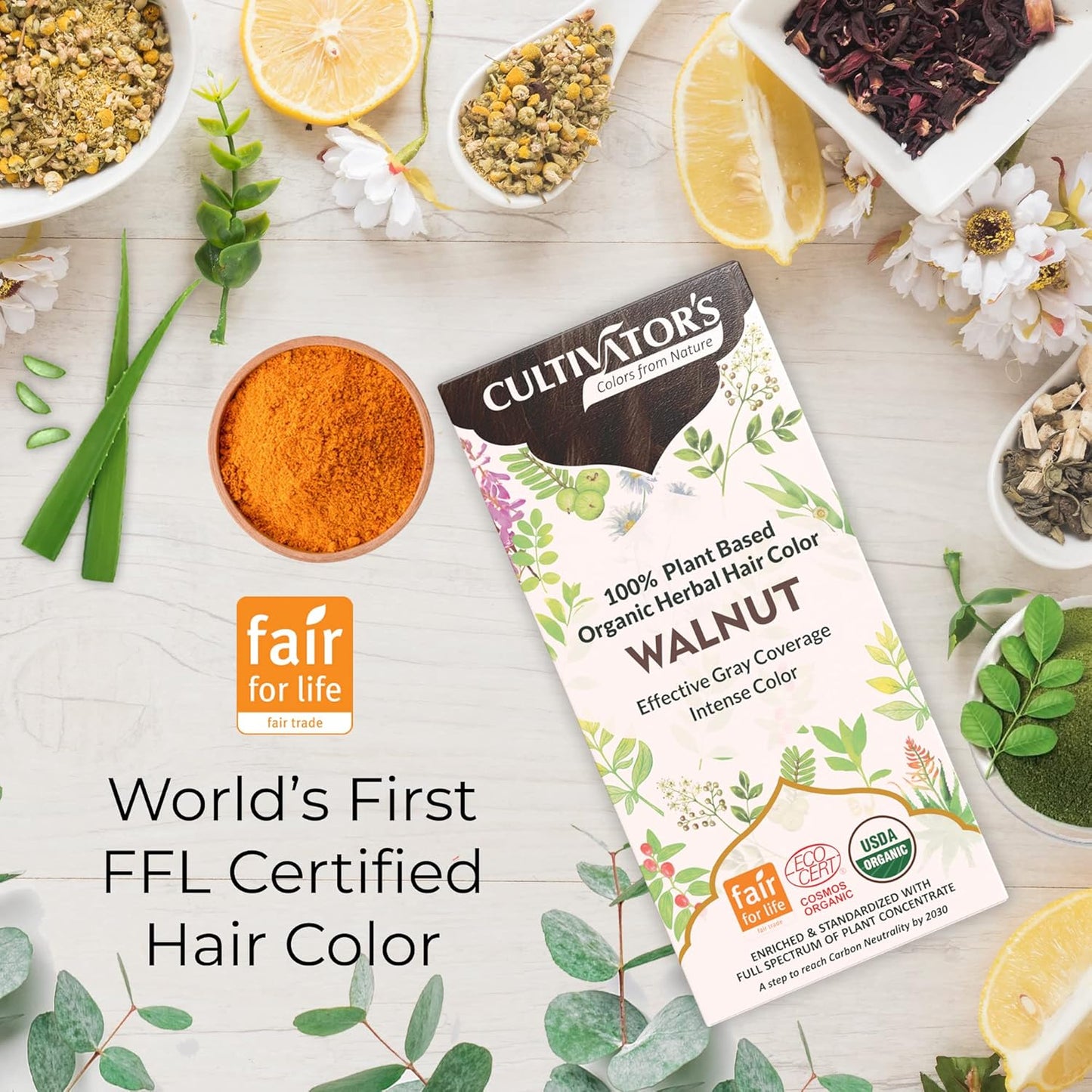Cultivator's Walnut Organic Herbal Hair Colour - 100 gms