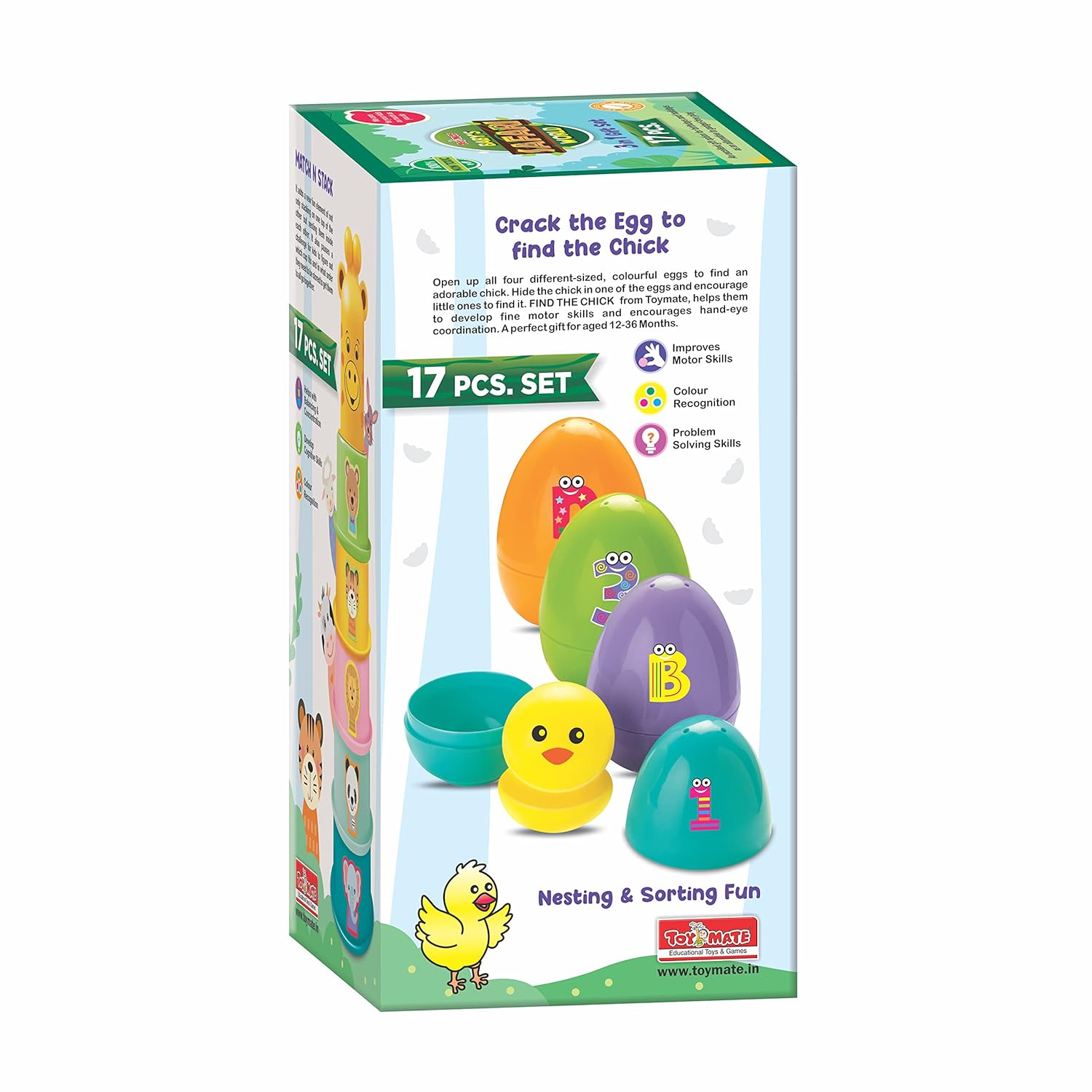 Toymate Baby’s Safari World 3-in-1 Gift Set 17 Pcs Educational Toddler Toys