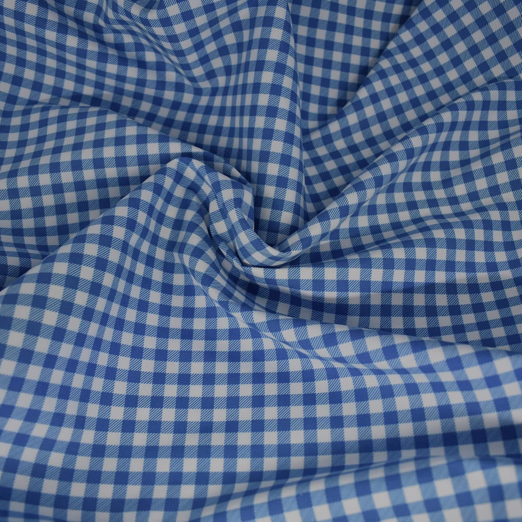 Stoa Paris Vogue Microfibre Comforter for King Size Bed with 4 Pillow Covers Colour Blue Waves in Vichy
