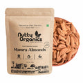 Nutty Organics Almonds Mamra (Grade A ++ Nuts, Premium,Rich In Oil, Imported) Richest Natural Source of Vitamins, Magnesium & Protien | Special Mamra Badam Giri