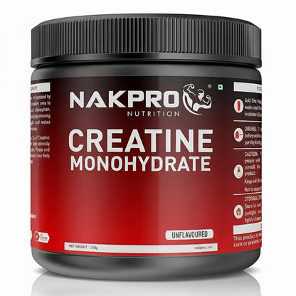 Nakpro Micronized Creatine Monohydrate Unflavored - 250 gms