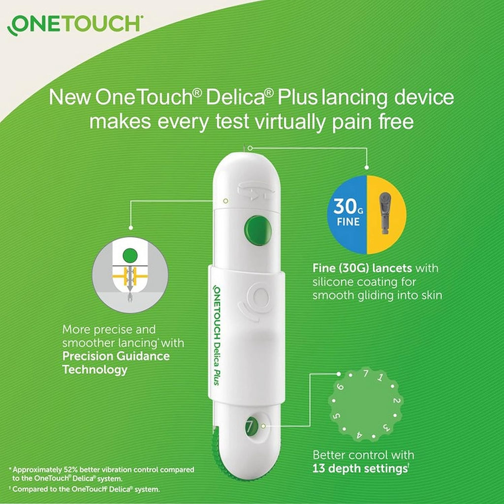 OneTouch Verio Flex glucometer machine | Sync your results with OneTouch Reveal mobile app| Simple & accurate testing of blood sugar levels at home | Global Iconic Brand | FREE 10 Test Strips + 10 Sterile Lancets + 1 Lancing device