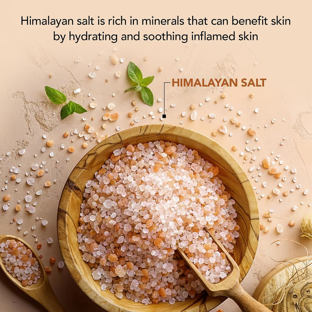 Botanic Hearth Body Scrub for Women & Men | Himalayan Salt Body Scrub for Tan Removal & Deep Exfoliation | Hydrating Bathing Scrub for Smooth, Radiant Skin | 175 g