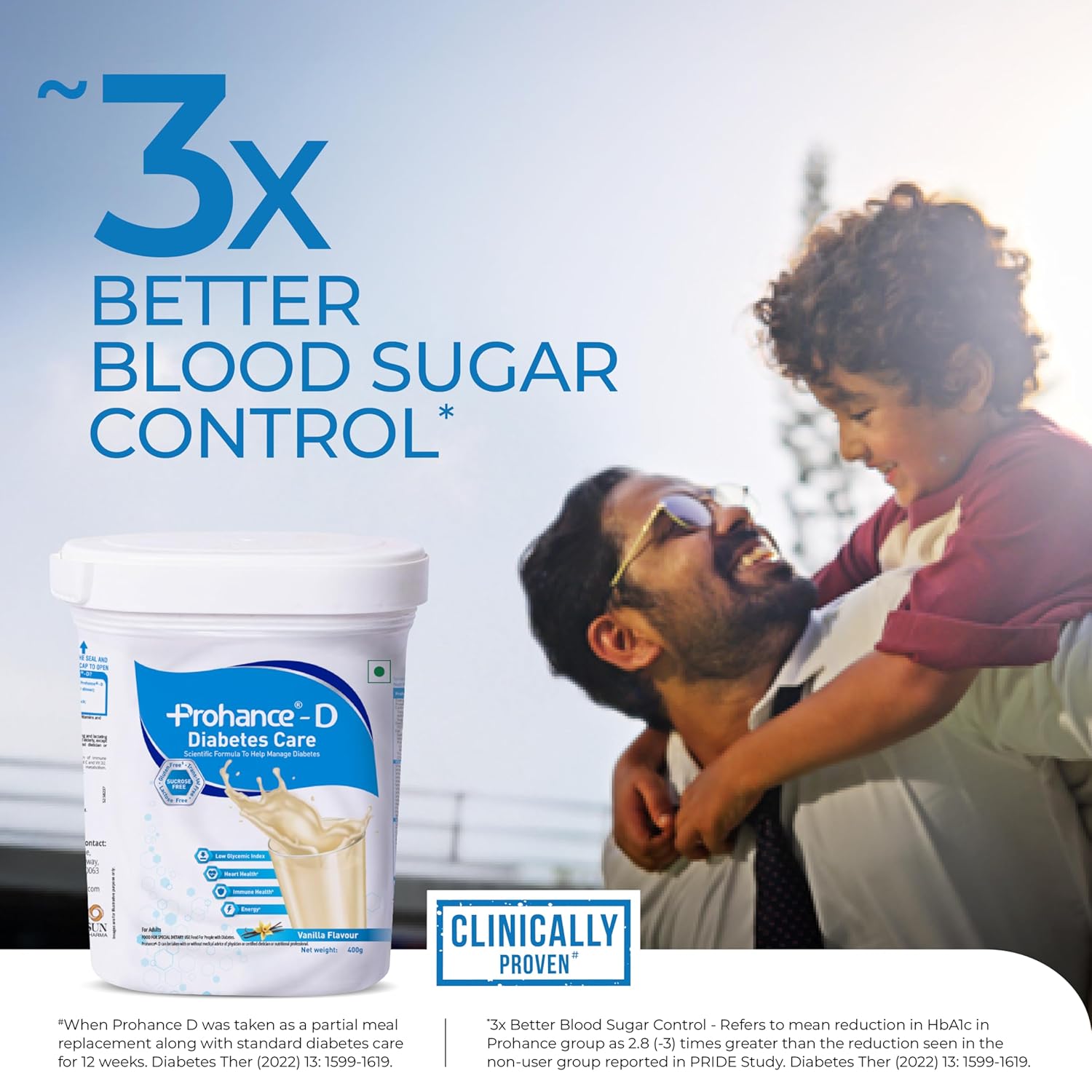 Prohance D Dietary Supplement for Diabetes Management Vanilla, 200 g