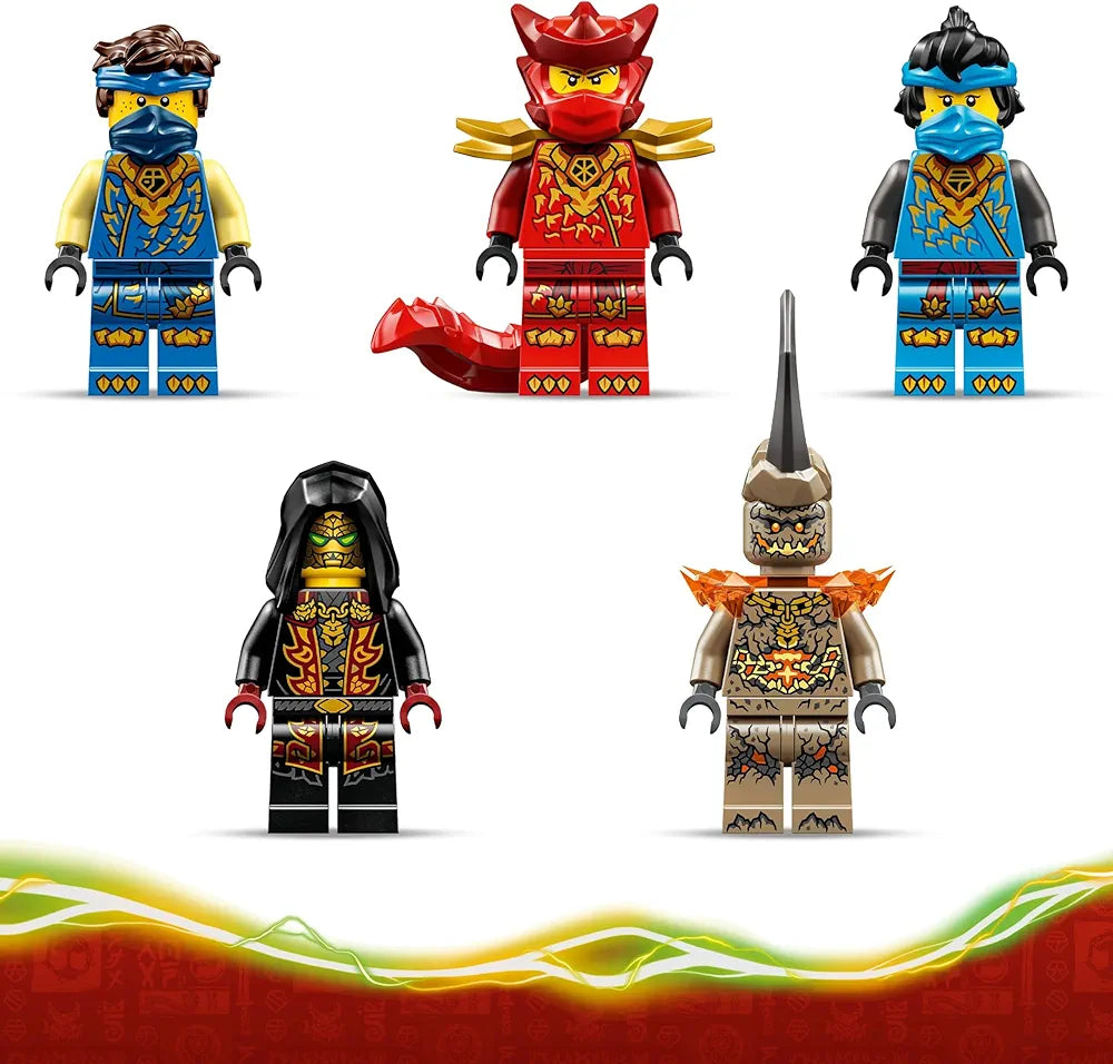 Lego Ninjago Jay’s Transforming Car Ninja Car Toy Building Set with 5 Minifigures - 71856