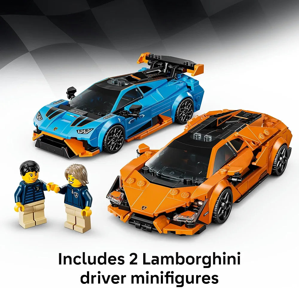 Lego Speed Champions Lamborghini Revuelto & Huracan STO 77238 Building Blocks Toys for 10+ Gift for Boys and Girls