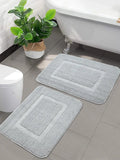 Saral Home Good Morning Mat Colour LT.Grey (Pack of 2)