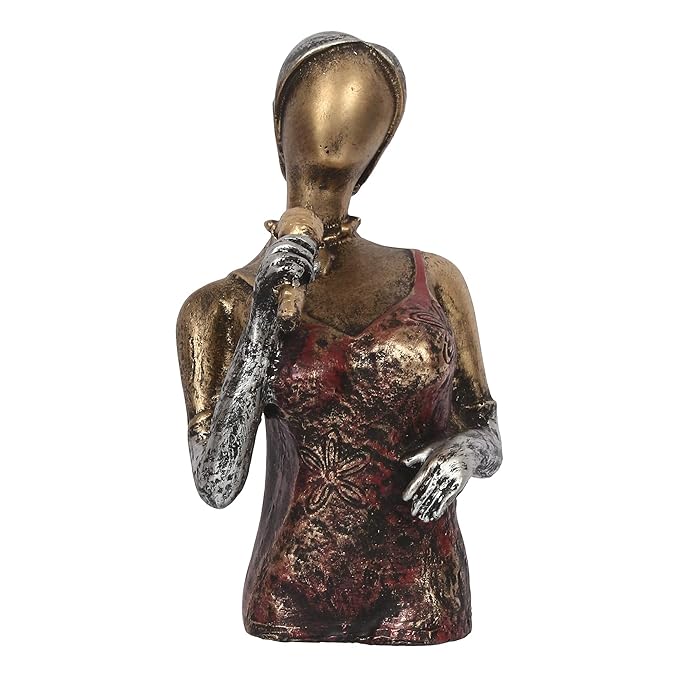 Ecraftindia Singing Lady Decorative Statue